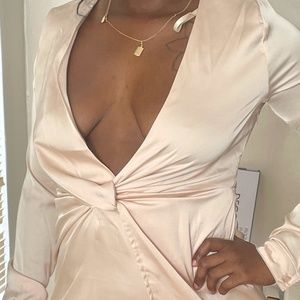 Long sleeve Taupe dress